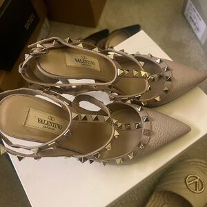Valentino Garavani Pink Studded Heels